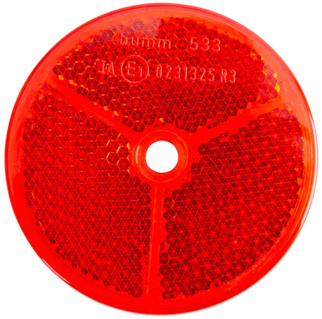 Busch + müller reflektor b m bagreflektor plast 61mm, rød