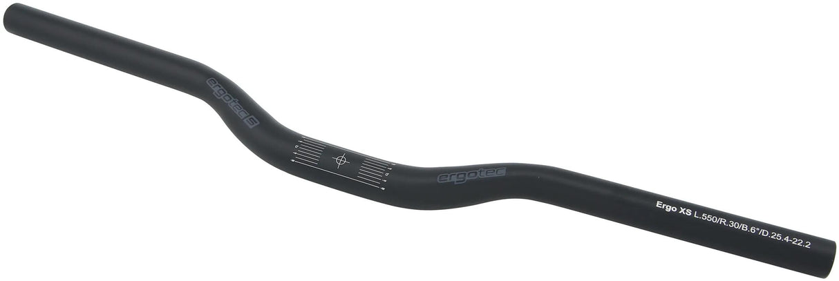 Ergotec styr ATB m 25,4 590mm 10� mat sort