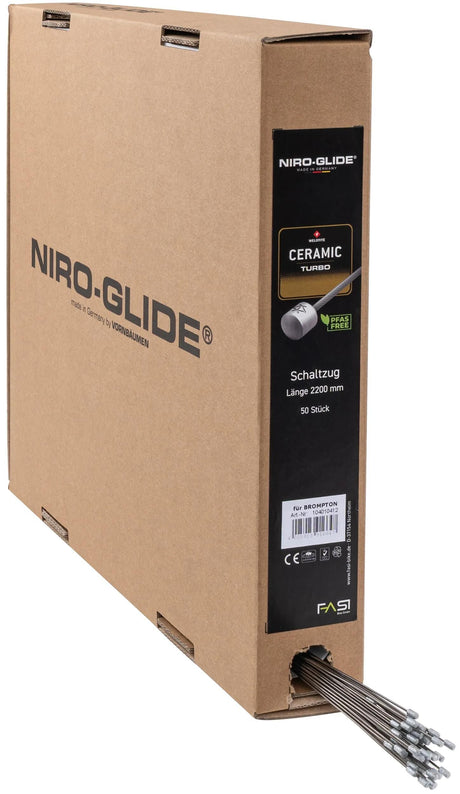 Niro-glide schaltzug keramisk turbo niro glide keramisk turbo gearkabel 2200 mm