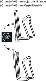 M-wave flaskeholderadapter ada slide bot.cage adapter ada slide sort