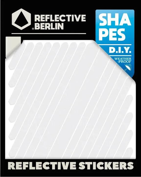 Reflekterende berlin refleks klistermærker former refl.sticker refl.berlin universal hvid