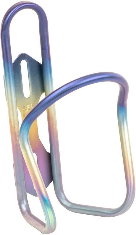 Silca flaskebur anodiseret titanium ti bot.cage anod.tit. regnbue