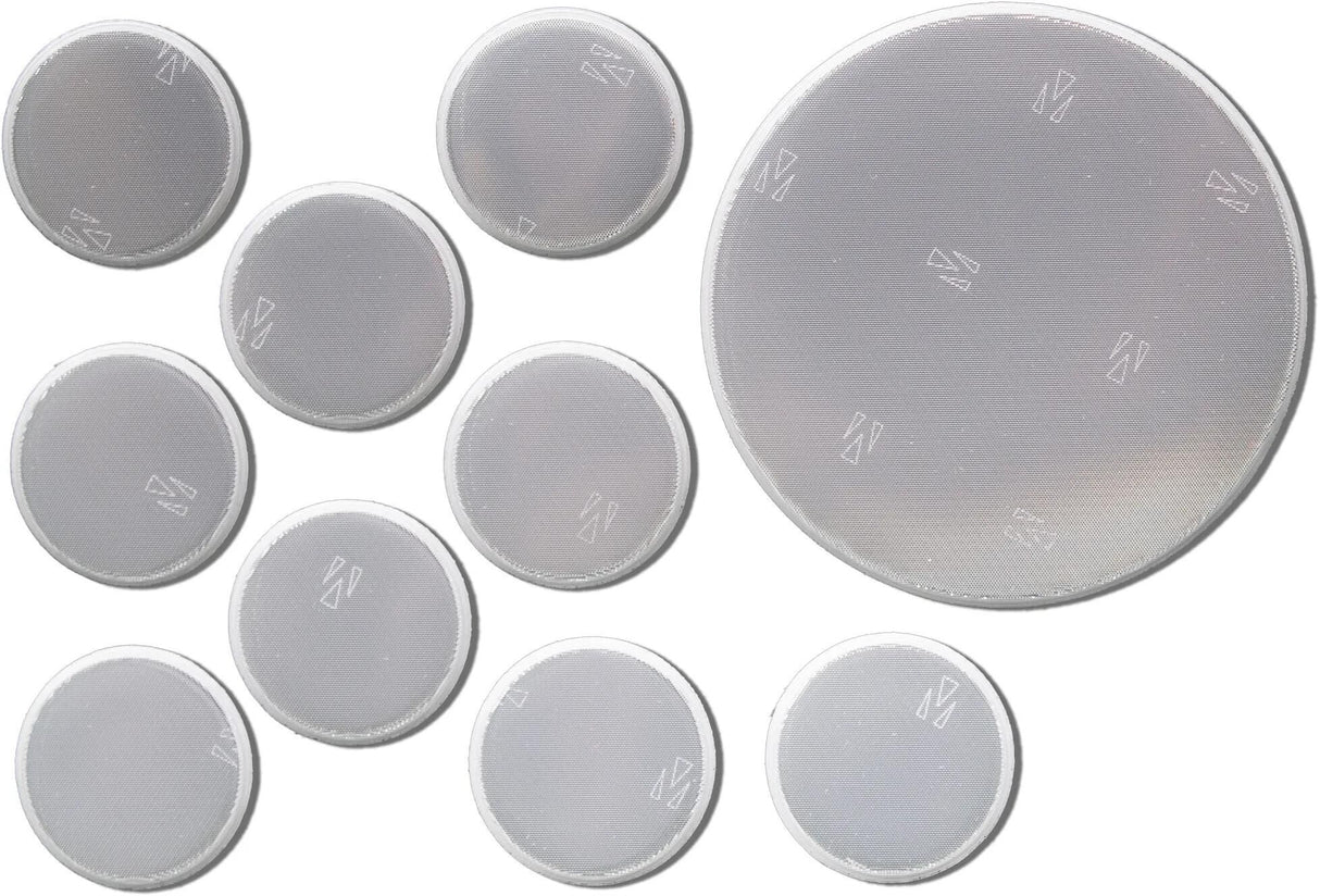 4-akts refleks klistermærke refl.billet cirkler 9stk.