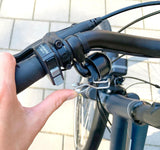 Widek cykelklokke e-cykelklokke e-cykel sort sølv