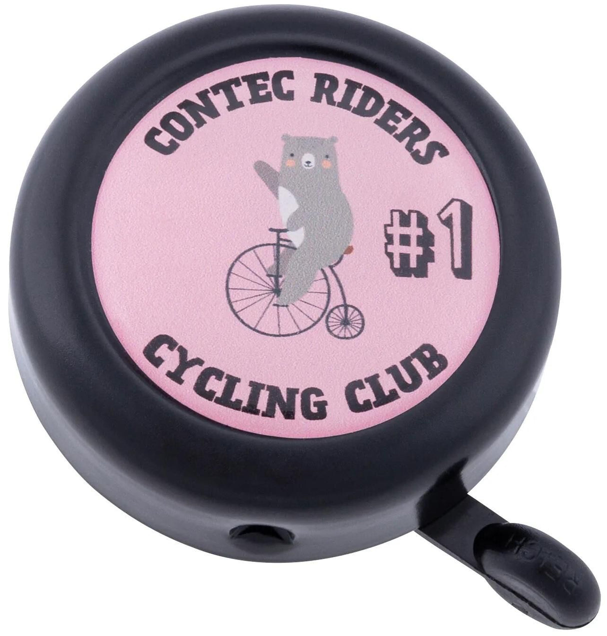 Contec børnecykelklokke kid-a-ring ct bell kid-a-ring cirkusbjørn, sort blå