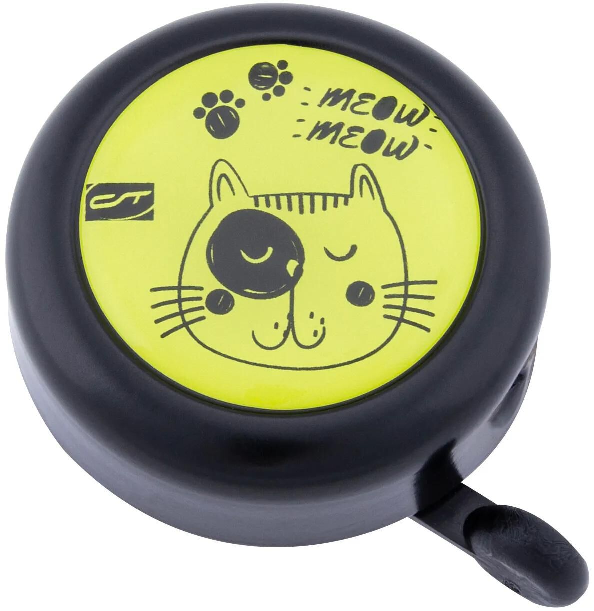 Contec børnecykelklokke kid-a-ring ct bell kid-a-ring sikkerhedskat, sort gul