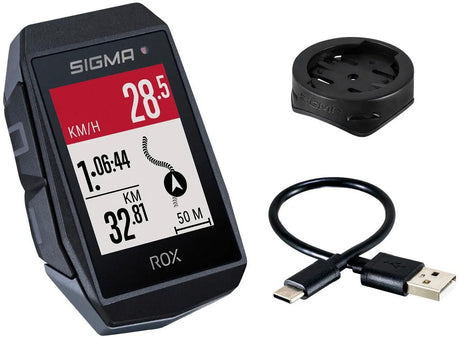 Sigma Rox 11.1 EVO GPS SW SWO Stand Simple Holder + USB-C opladningskabel