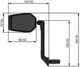 Contec bakspejl e-view evo ct bakspejl e-vie evo l med blændende linse