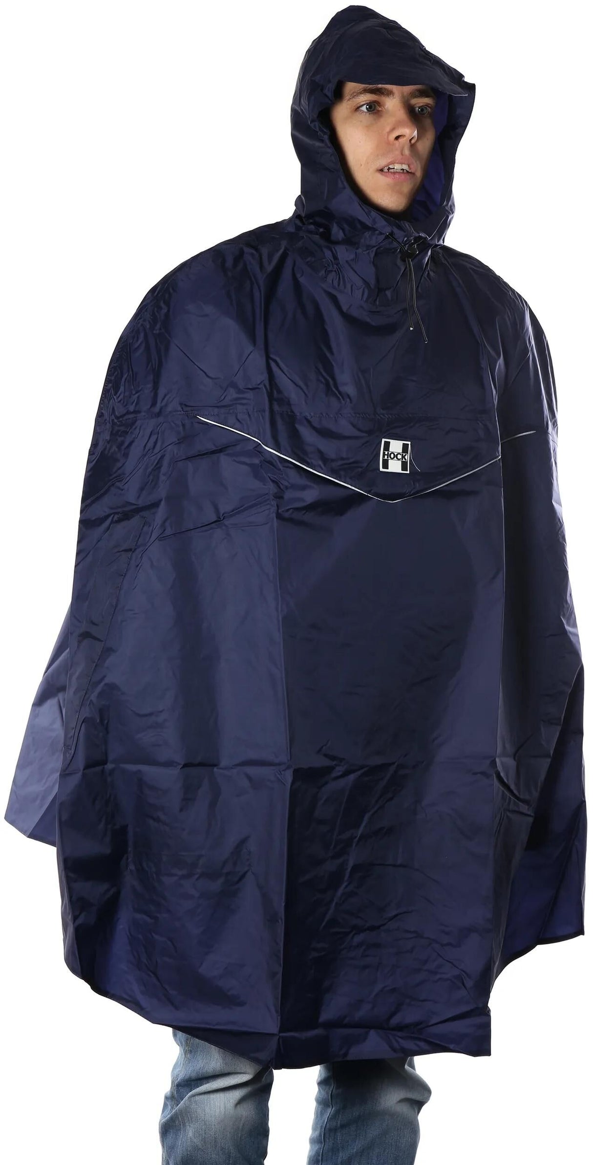 Hock regn poncho regn lys poncho regn lys str xxl marineblå