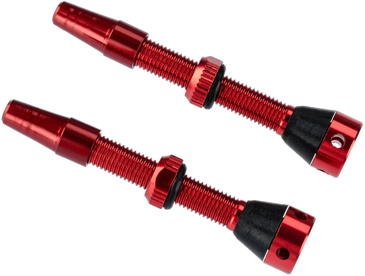Brave tubeless ventil slangeløs ventil 44mm rød