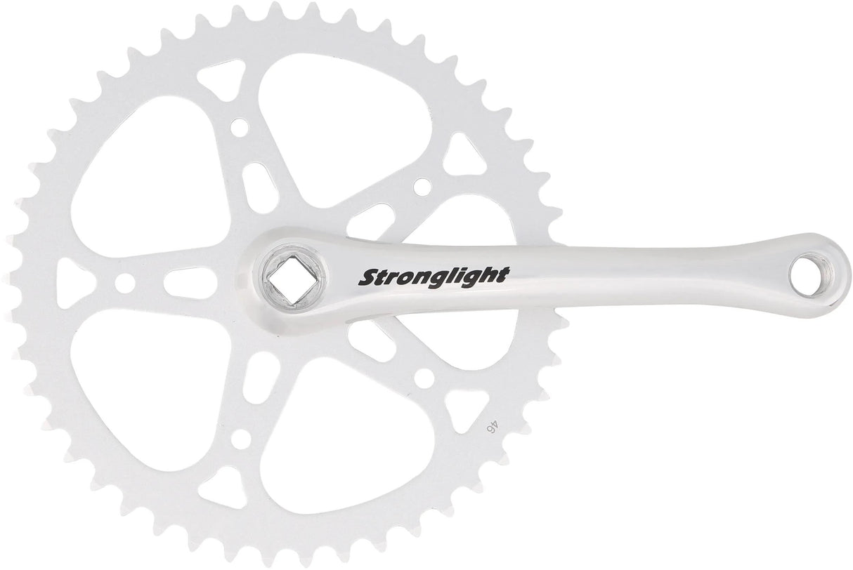 Stronglight kranksæt kranksæt 46t 1-gears 170mm sil.