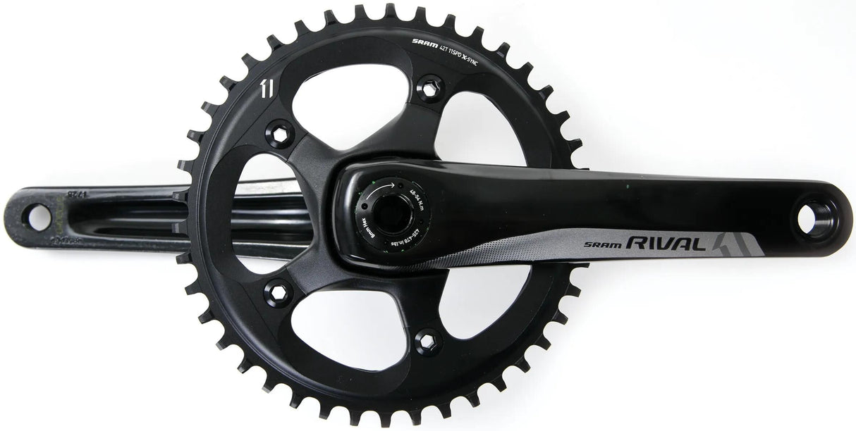 Sram kranksæt rival 1 kranksæt rival 1 bb30 42 t. 172,5 mm sort