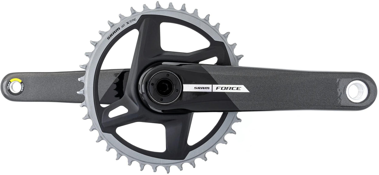 Sram kranksæt force 1 etap axs kranksæt kraft 1 etap akse 40t 175mm grå