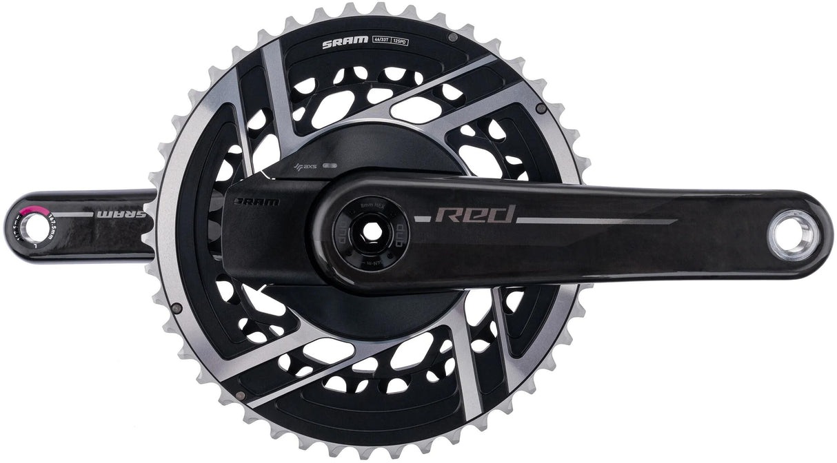 Sram kædering sæt røde akser e1 kranksæt pm røde akser 33 46t 167.5mm