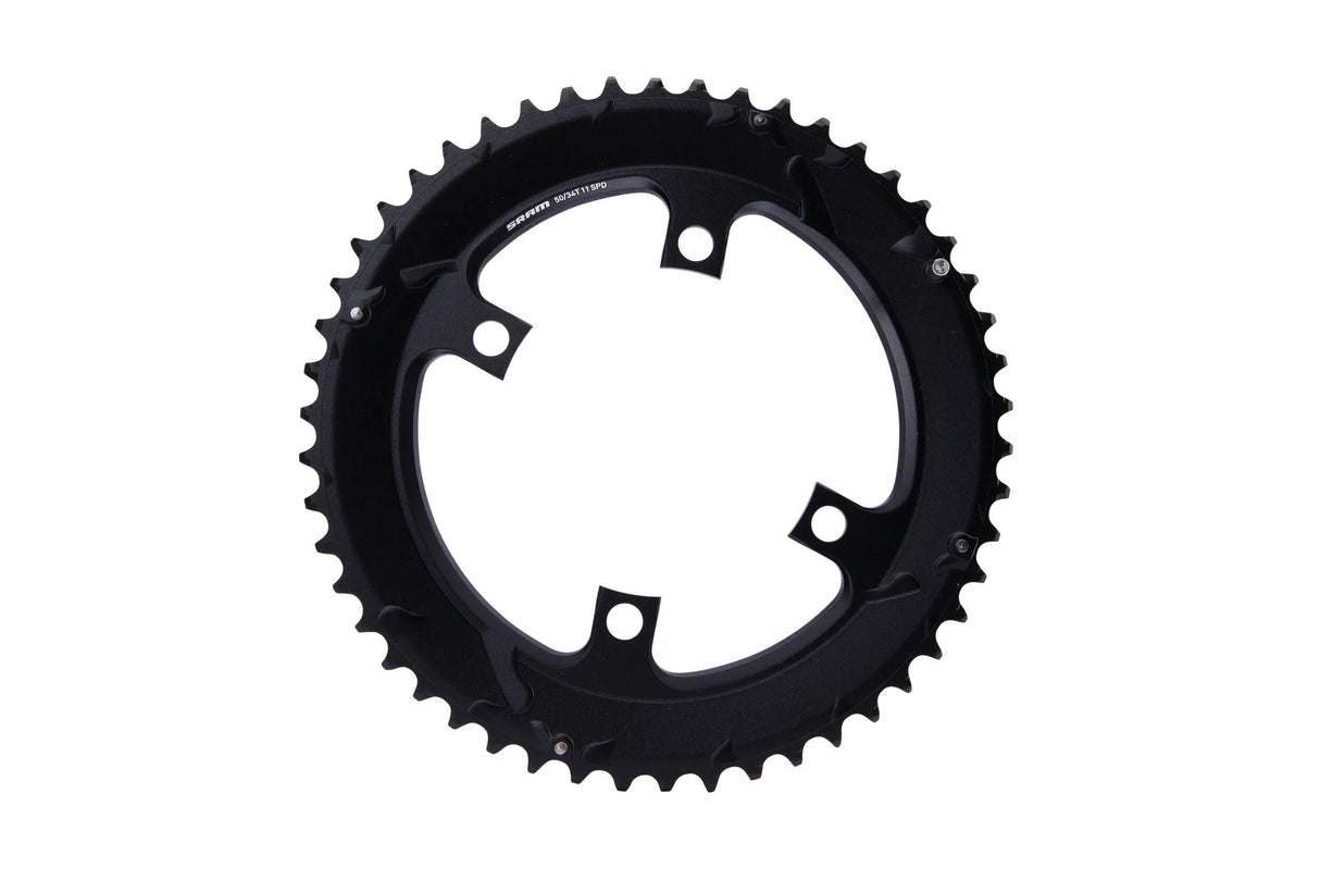 Sram kædering s390 kædering s390 50t. sort aluminium