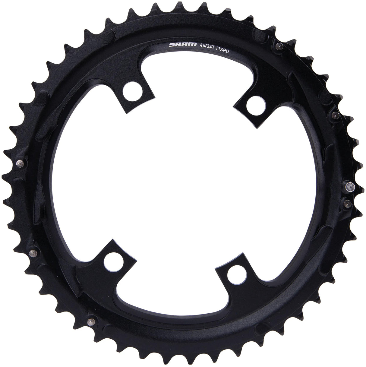 Sram kædering s390 kædering s390 46t. sort aluminium