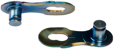 KMC Verschlussglied stik 12nr Aurora Blue 2stk kort