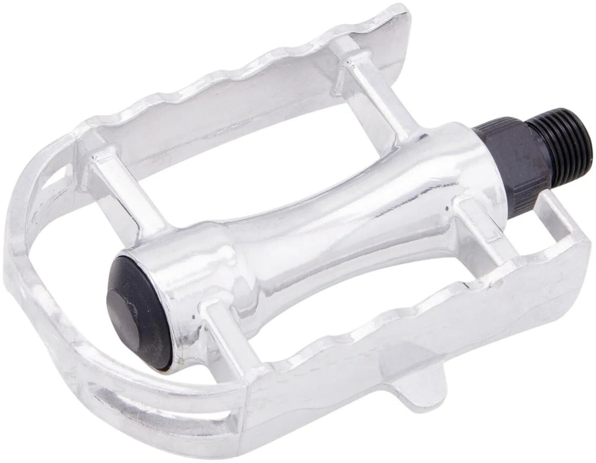 Messingleje pedal alu sølv 62 x 96 mm