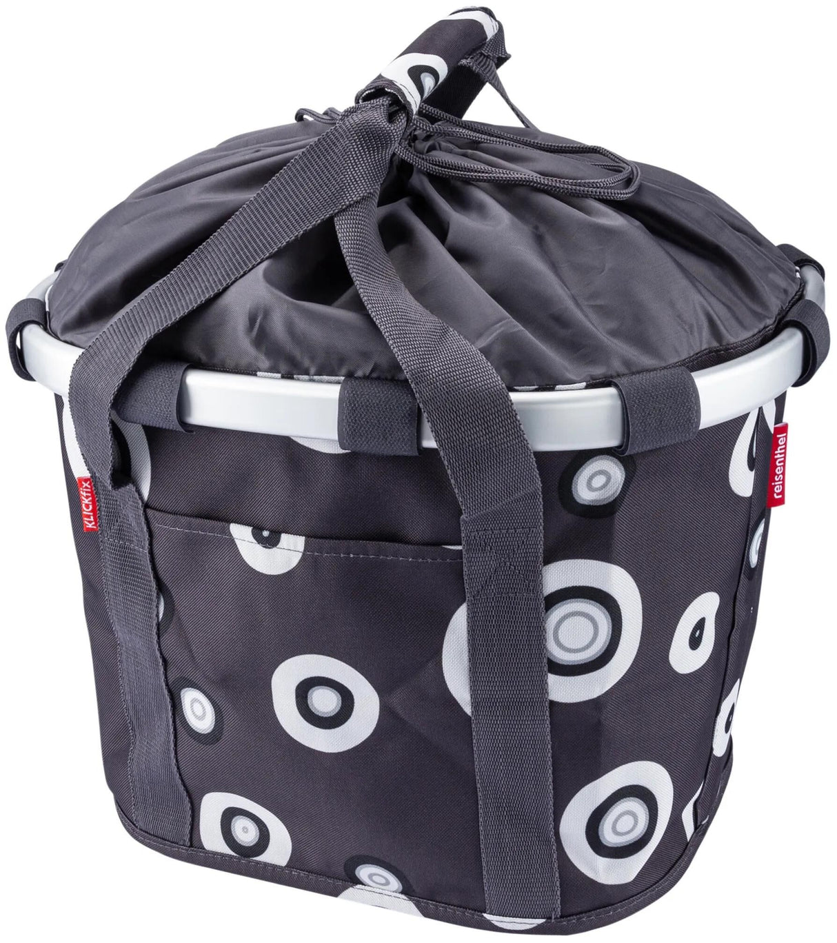 Reisenthel basket bikebasket indkøbstaske r k bikebasket bobler anthr.