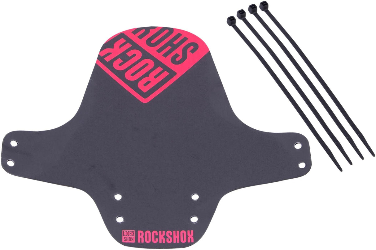 Rockshox stænskærm fender clip-on fender rs sort neon pink