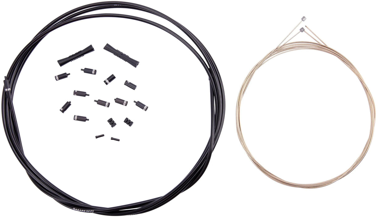 Sram gearkabelsæt slickwire afsporing.kabel slickwire 2x2300mm sort