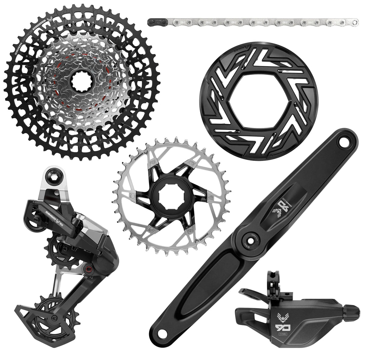 Sram schaltgruppen sæt eagle 90 transmission e-bike skiftegruppe sæt t eagle 90 brose 170 mm