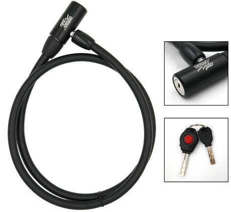 Security plus kabellås k88 kabellås sec.plus k888 120cm sort