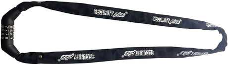 Security plus kombination kædelås zks 120 kam.kædelås sec.plus zks 120 sort