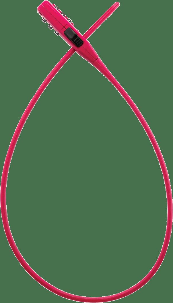 Trelock zahlen-kabelschloss strap it kabelbinder clamp strap it pink