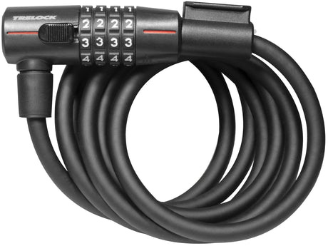 Trelock SK 210 C180 10 - Fleksibel kabellås, 180 cm, sort