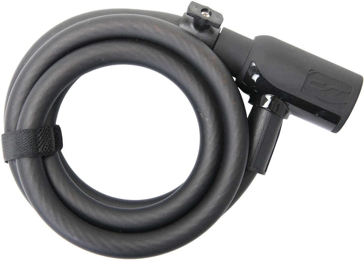 Contec spiral kabellås powerloc ct coil.cab.lock powerloc 15mm x 185 cm sort