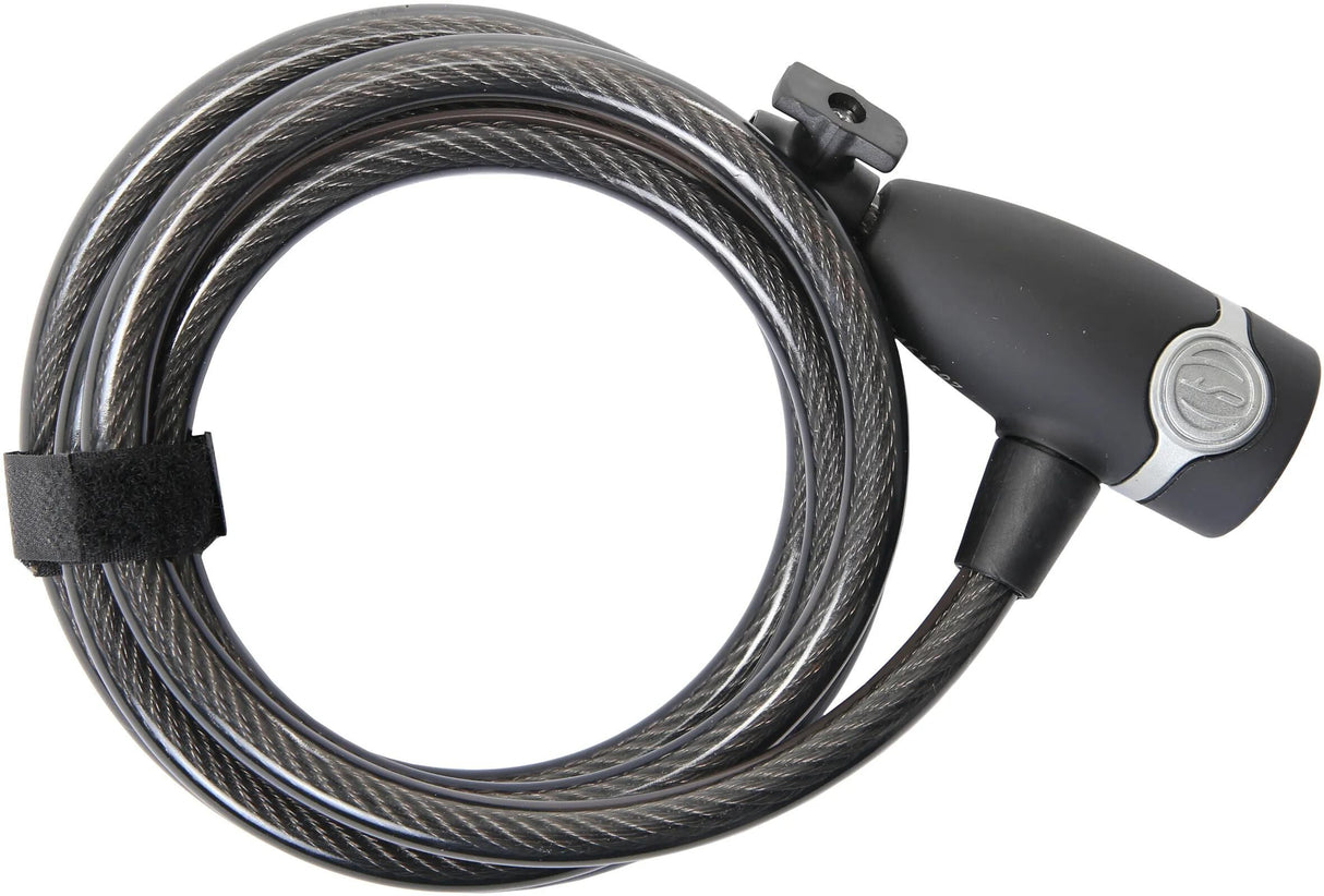 Contec spiral kabellås ecoloc ct oprullet cab.lock ecoloc 10mm x 185cm sort