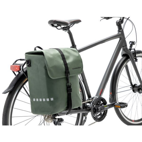 Odense Single Bicycle Bag - Vand -Repellent - 17,5L - Black Green