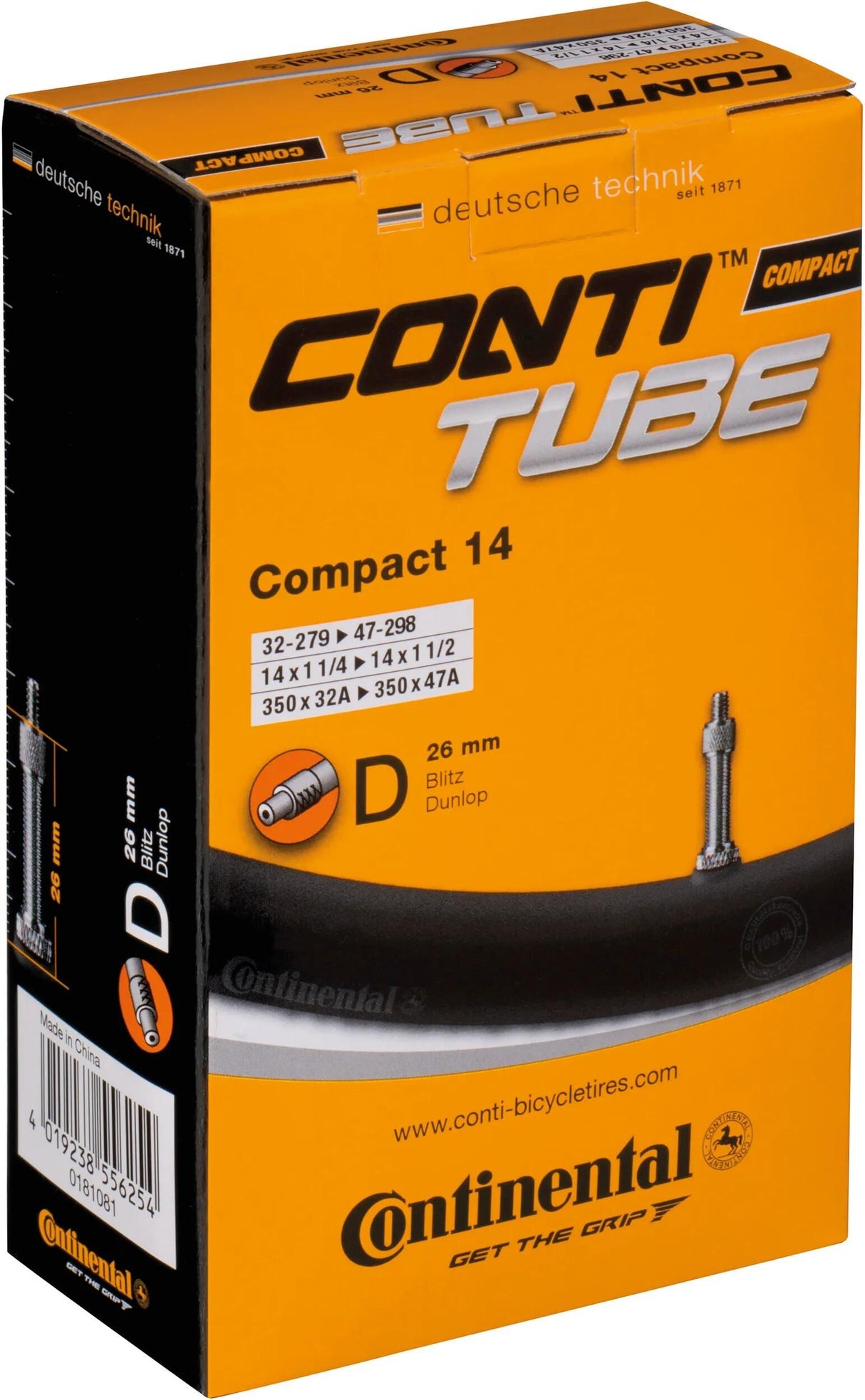 Continental inderrør kompakt 14 konti rør kompakt 14 32 47-279 298 d26