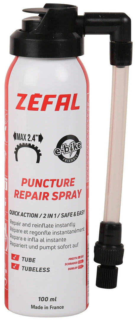 Zéfal dækforsegler spray reparation spray punktering spray rep. spray 100ml