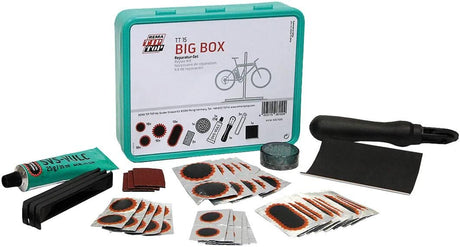 Tip top dækreparation tt15 big box patch kit tt15 big bix