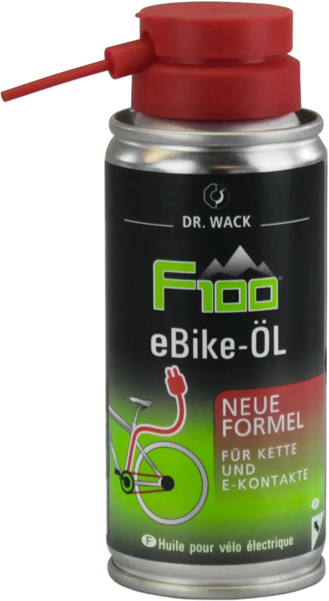 Dr. Wack olie f100 ebike-olie kædeolie dr.wack e-bike-olie 100ml