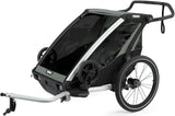 Thule cykel-barnevogn vogn lite dobbelt. barnevogn chariot lite 2 aga.grøn