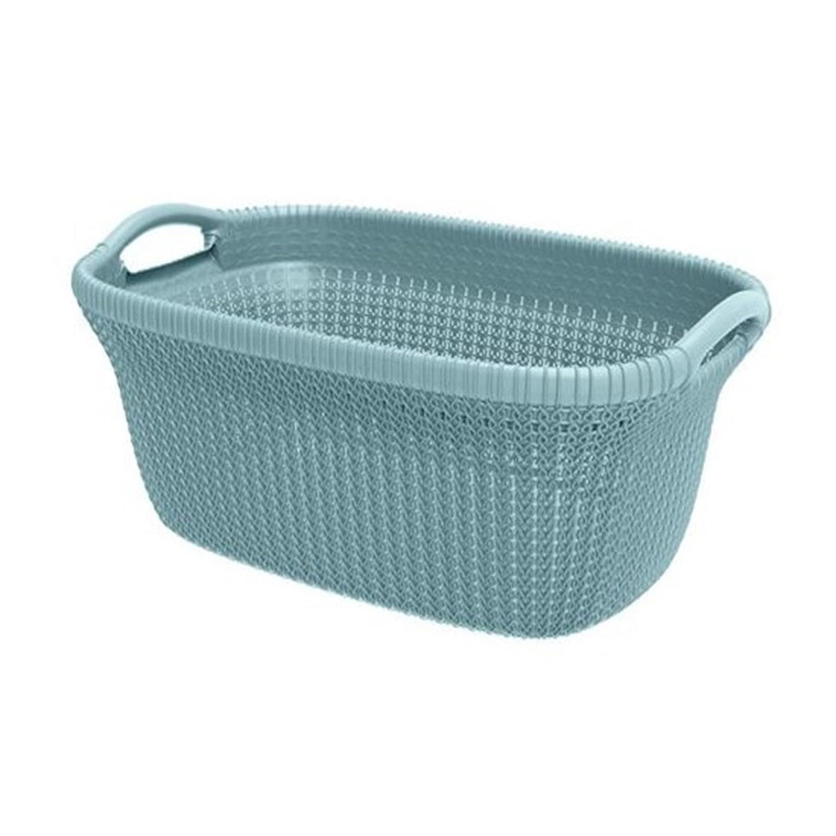 Curver strik vasketøjskurv 40ltr tågeblå