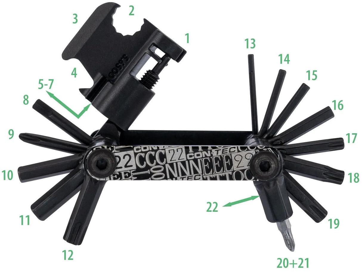 Contec multifunktionswerkzeug lommegadget - f22 stealth ct multifunktion f22 22 funktioner