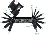 Contec multifunktionswerkzeug lommegadget - f22 stealth ct multifunktion f22 22 funktioner