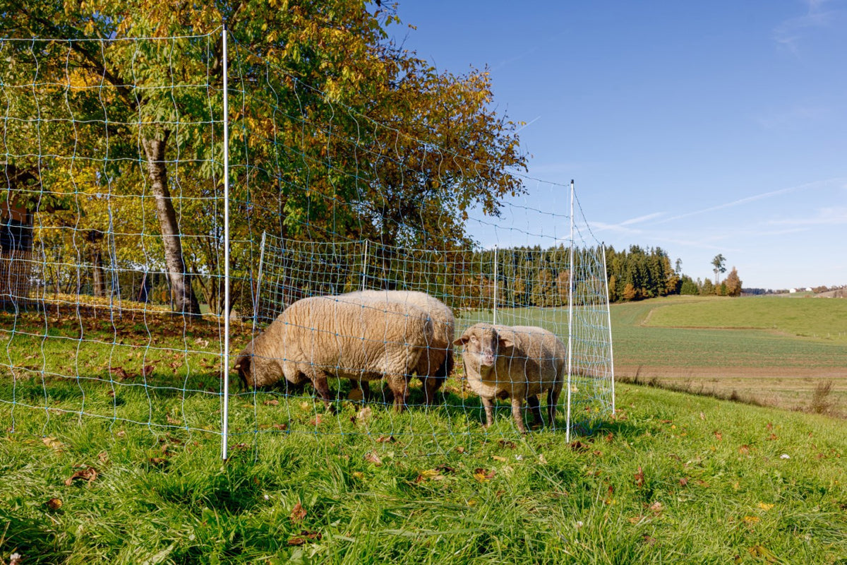 Ako produkter fårenet ovinet blå hvid 170cm x 25m dobbeltnål