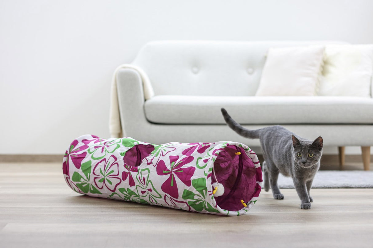 Produkter lynlås tunnel lavet af nylon blomst 25 x 90 cm