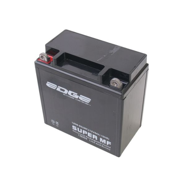 Edge Battery 12N9-BS Piaggio Vespa Gilera (MF) YB9B (med gelfyldning)