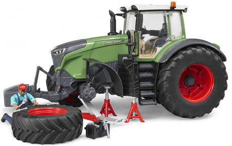 Bruder Fendt 1050 Vario traktor med mekaniker og tilbehør