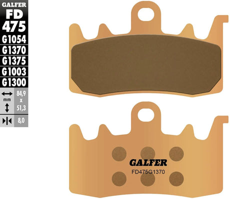 Galfer bremseklodser fd475 sintrede bremseklodser fd475 g1370