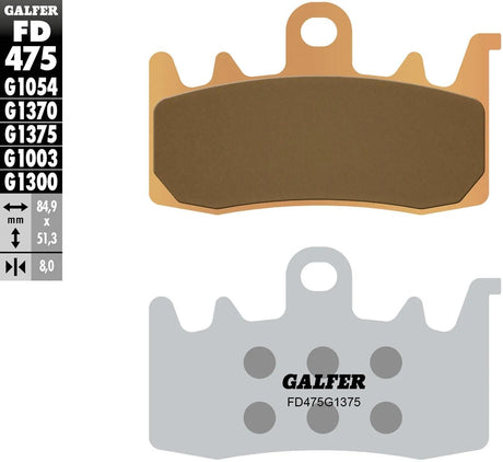 Galfer bremseklodser fd475 sintrede bremseklodser fd475 g1375