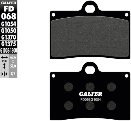 Galfer bremseklodser fd068 bremseklodser fd068 g1054 økologiske
