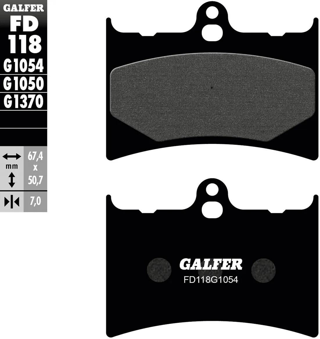 Galfer bremseklodser fd118 bremseklodser fd118 g1054 økologiske