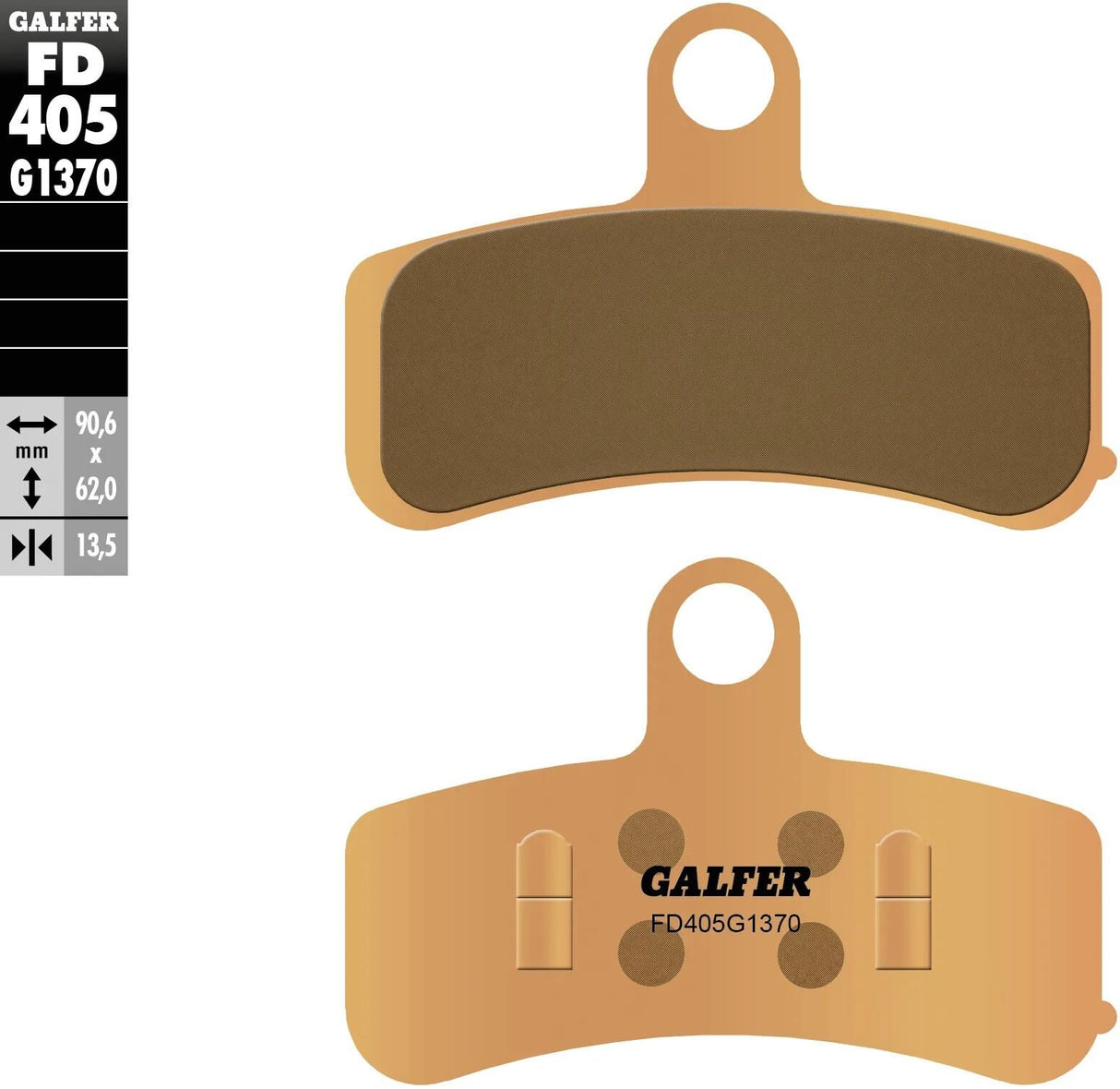Galfer bremseklodser fd405 bremseklodser fd405 g1370 sint.metal street